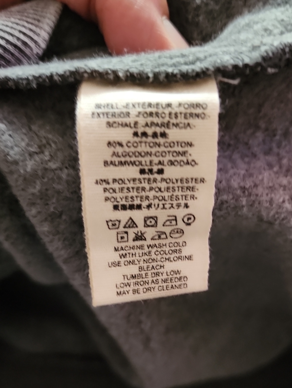 Free People Washed Charcoal Hoodie Oversized Sweatshirt Kangaroo Pocket Size S - Picture 9 of 9